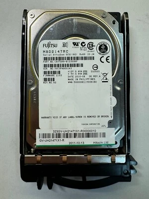 FUJITSU MBD2147RC CA07068-B12300HV 147GB 10K RPM 16MB Cache 6Gb/s SAS 2.5" SSD - Image 1 of 4