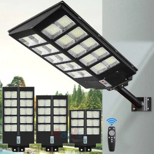 Commercial 1000000LM LED Outdoor Dusk to Dawn Solar Street Light Road Area Lamp - Picture 1 of 30