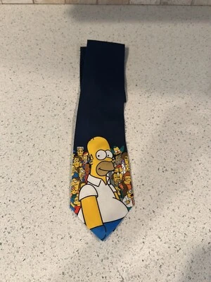 Corbata Fox 2006 Matt Groenings Homer Simpson azul novedad 56 x 3,5 bs Foto 1 de 2