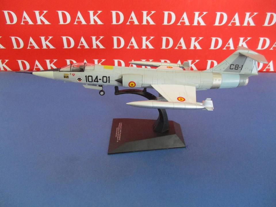 Die cast 1/72 Modellino Aereo Aircraft Lockheed F-104G 104 Squadron 1965 Spain - Immagine 1 di 4