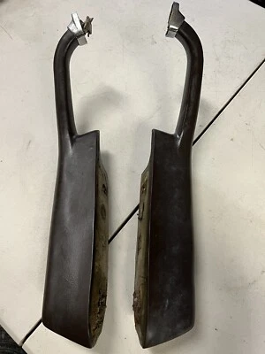 AUDI FOX 803867171 ~ 2  L-R  Front Door Pull arm rest BROWN - Image 1 of 4