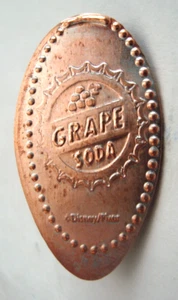 CALIFORNIA ADVENTURE CA0275 - grape soda bottle cap Up -- elongated zinc penny - Picture 1 of 2