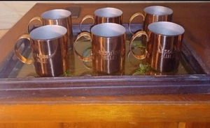 (6) 12oz. Absolut Mule Copper Mugs. - Picture 1 of 7