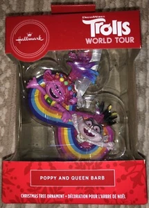2020 Hallmark Christbaumschmuck Trolle World Tour POPPY & QUEEN BARB - NEU - Bild 1 von 8