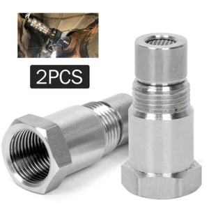 2pcs O2 Oxygen Sensor Spacer Adapter Catalytic Converter Fix Check Engine Light - Picture 1 of 9