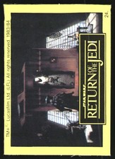 1983 Star Wars Return of the Jedi Monty Fabrieken #24 Boushh Approaches Han