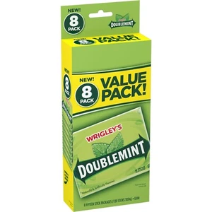 WRIGLEYS DOBLE SABOR COMO NUEVO 15 PIEZAS - 8 QUILATES EN PAQUETE - PAQUETE DE 2 - Imagen 1 de 1