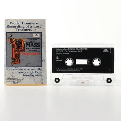 Piffaro: Canzoni e Danze & Pomerium Guillaume Du Fay - Promo Sampler Cassette - Image 1 of 4