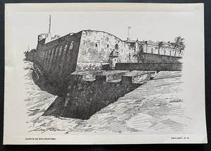 Puerto Rico 1970s, Tarjeta Fuerte San Cristobal, San Juan PR - Picture 1 of 5