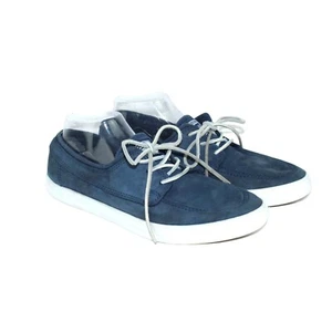 Converse All Star Blue leather sneakers mens-10 women 11.5 - Picture 1 of 10