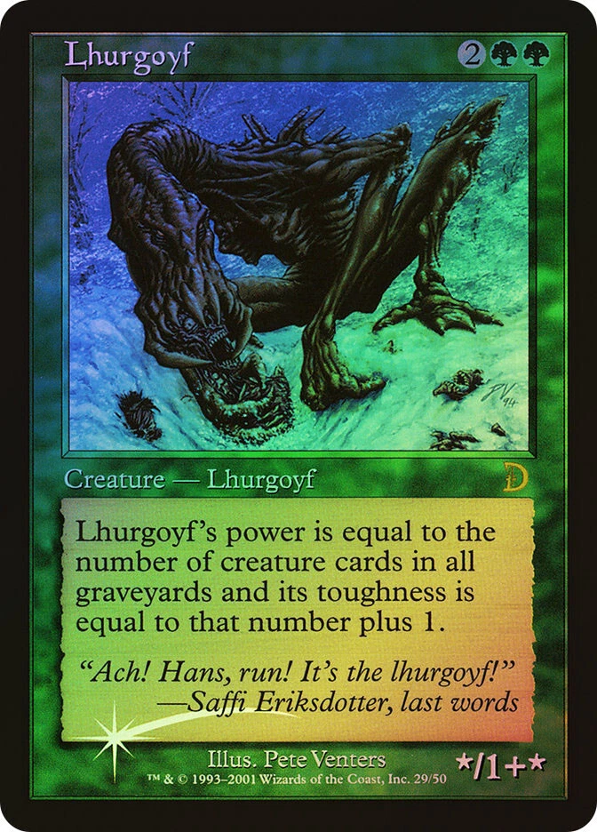MTG FOIL Lhurgoyf  - Deckmasters #29 - Image 1 of 1