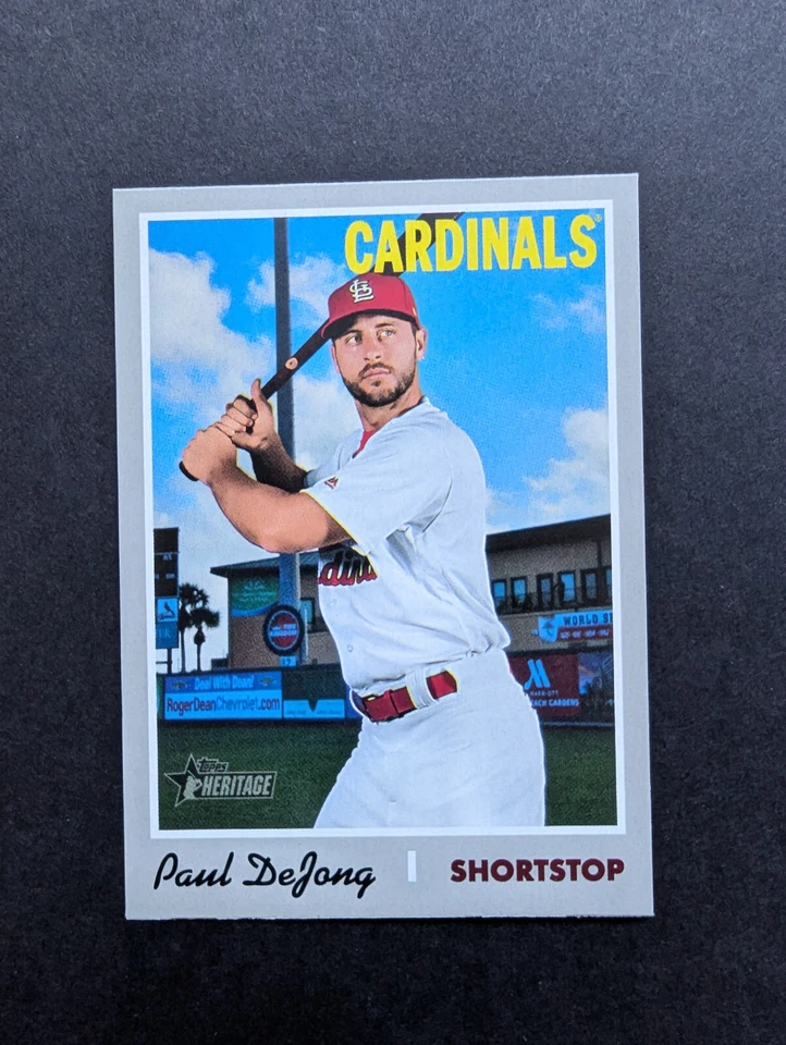 2019 Topps Heritage - Short Print #414 Paul DeJong French Back SP - Image 1 of 4