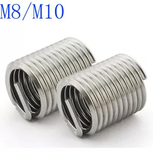 M8 M10 Spiralgewindeeinsatz 304 Edelstahlgewinde Reparatur Drahteinsatz - Bild 1 von 4