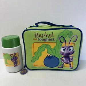 Thermos Lunch Box Disney Pixar A Bugs Life Vinyl Lunch Box Thermos With Cup - Picture 1 of 10