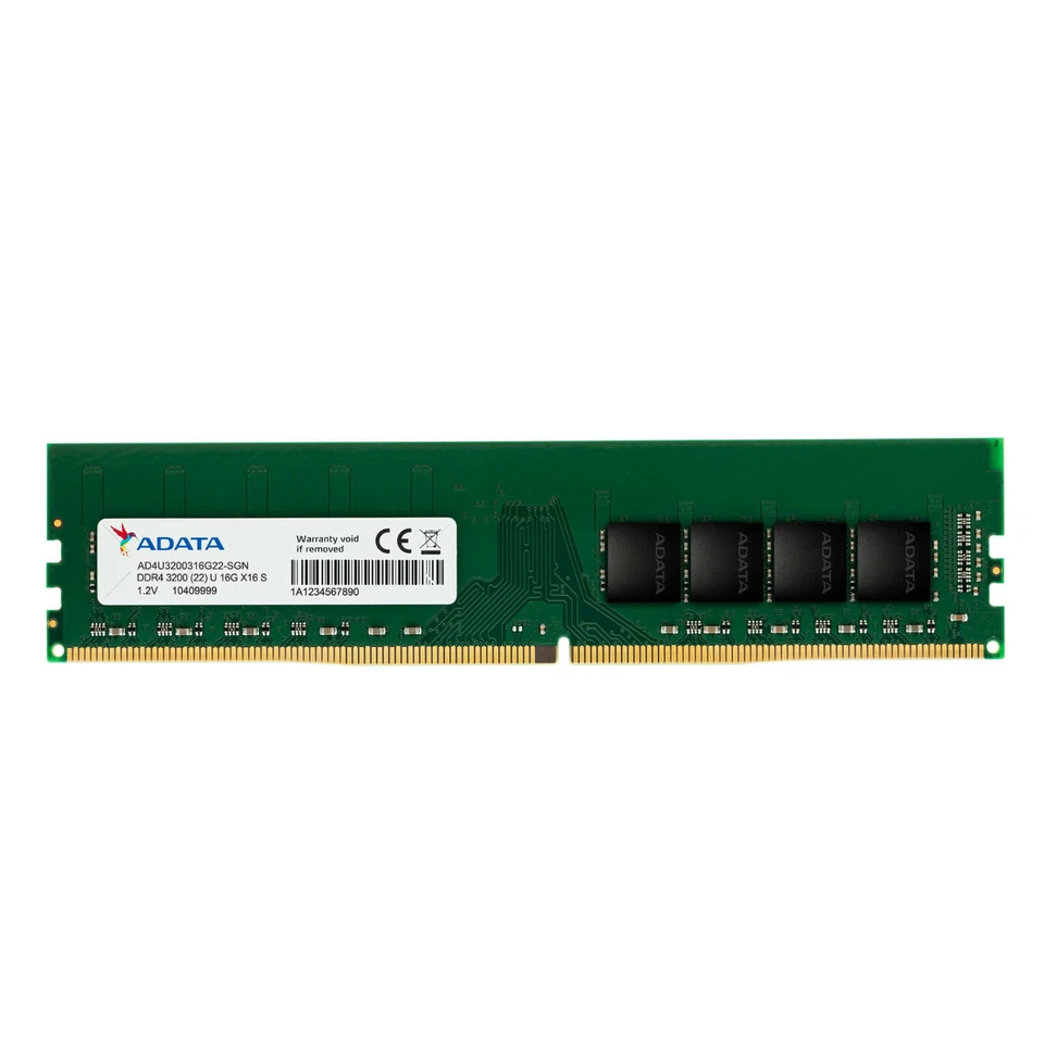 ADATA 32GB DDR4 3200MHz PC4-25600 CL22 U-DIMM RAM AD4U320032G22-SGN Foto 1 de 1