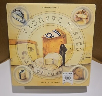 Williams Sonoma Hecho en Italia 4 Queso Snack Hor d'oeuvres Platos Pequeños Foto 1 de 4