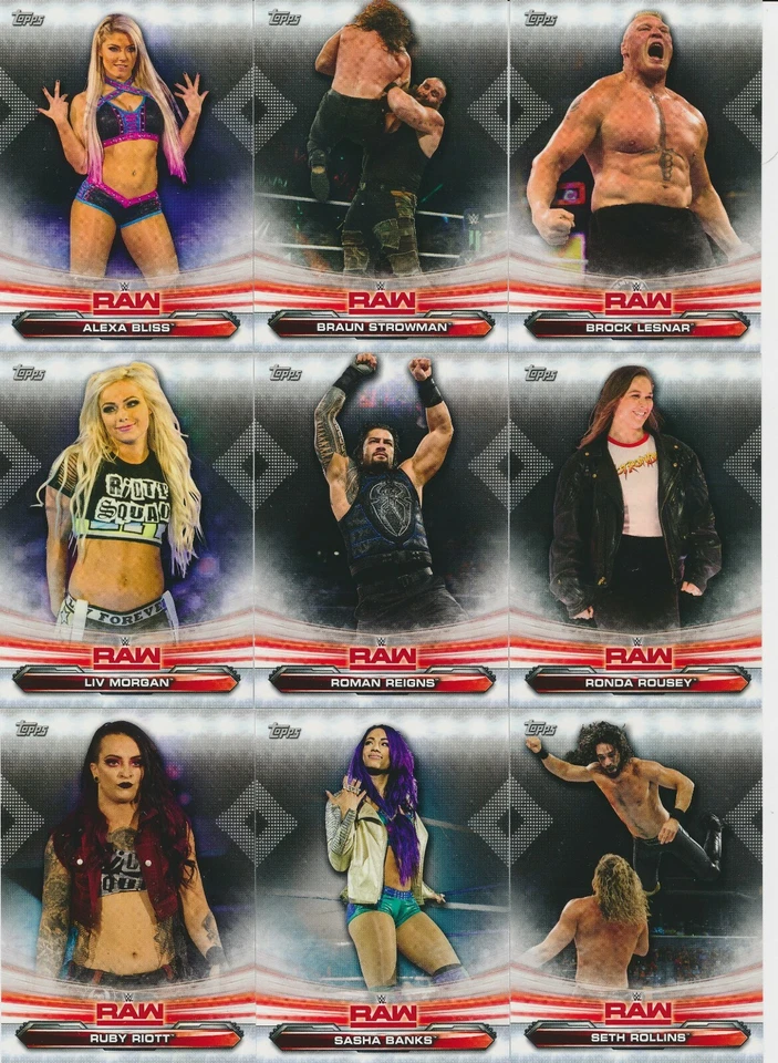 2019 Topps WWE RAW Wrestling cards Pick From List - Image 1 of 1