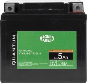Magneti marelli batteria moto e scooter tecnologia 5AH 12V 65A AGM sigillata po - Imagen 1 de 9