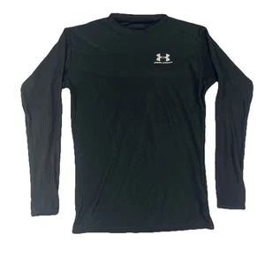 Under Armour Langarm Kompressionsshirt Herren Large schwarz Y2K Cationic Stretch - Bild 1 von 14