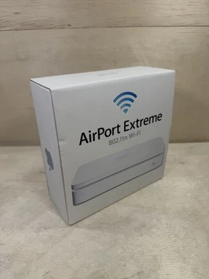 Apple Airport Extreme 802.11n 5th Gen A1408 White Wireless Router New Open Box - Image 1 of 4