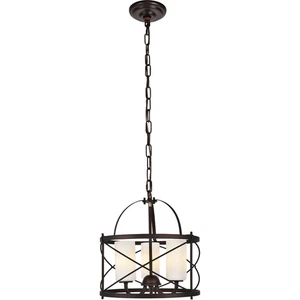 Living District LD5013D16DCB Wren Pendant Dark Copper Brown and White - Picture 1 of 5