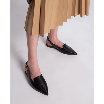 Nuevo Stuart Weitzman Ryder Slingback Plano Negro Talla 8.5B Foto 1 de 4