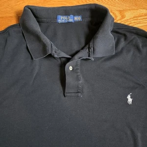 Ralph Lauren Polo Shirt Men’s 3XLT Tall Black White Pony Soft Preppy Designer - Picture 1 of 6