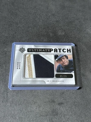 Rickie Weeks 2009 Upper Deck Ultimate Collection Ultimate Patch 05/35 - Image 1 of 2