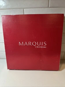 Waterford Marquis Crystal Christmas Holly Cookie Cake Dessert Plate - Picture 1 of 6