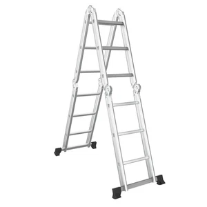 Topbuy 7-in-1 Folding Aluminum Ladder Multi-Purpose Extension Ladder for Home & - Picture 1 of 10