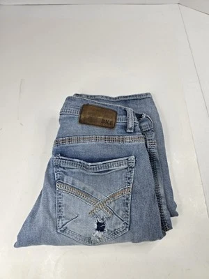 BKE Buckle Sz 28x32 Aiden Distressed Straight Leg Faded Wash Blue Jeans Pants - Image 1 of 4