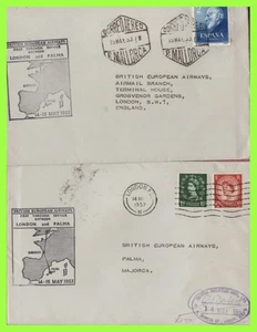 G.B. / Spain 1953 BEA First Flight Covers, London - Palma and return - Picture 1 of 2