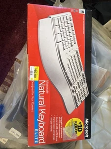 Brand New Sealed Microsoft Natural Elite Keyboard Windows 98 Ergonomic - Picture 1 of 4