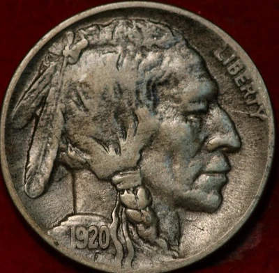 1920-D Denver Mint Buffalo Nickel - Image 1 of 2