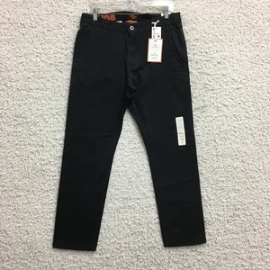 NEW Dockers Pants 32x30 Mens Black Chino The Broken Inn Alpha Khaki Slim Tapered - Picture 1 of 17