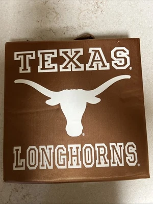 德克萨斯大学长角牛体育场座垫带储物袋橙色 — 第 1/4 张图片