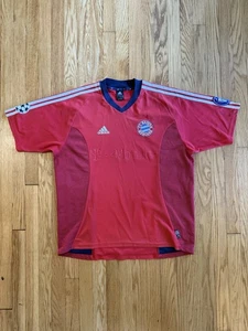 Vintage Bayern Munich #9 adidas 2004/05 Soccer Jersey T-Mobile (Men’s XL) Red - Picture 1 of 9