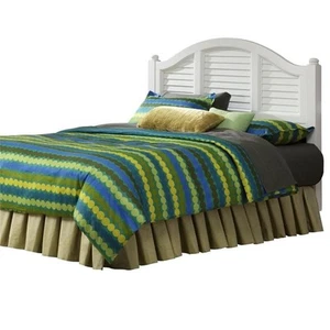 Homestyles Bermuda Wood Queen Headboard in Off White - Picture 1 of 24