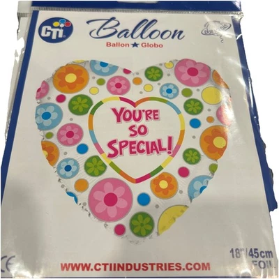 Globo de lámina en forma de corazón CTI 18" You’re So Special colorido nuevo Foto 1 de 2