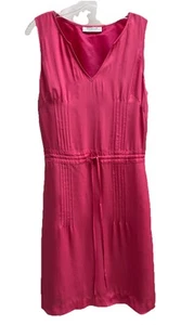 VTG EMANUEL UNGARO FUCHSIA SILK DRESS Size US 6 - Picture 1 of 4
