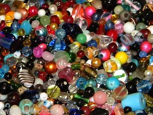 NEW One Pound 1 Lb "HOUSE Blend" Glass Bead Lot Random Colors & Sizes (1mlb) - Picture 1 of 12