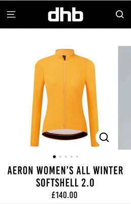 Aeron WOMEN's thermal softshell, orange, size 14, new without tag, PPR £140 - Image 1 of 4