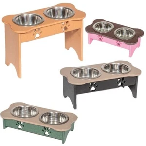 Custom Raised Pet Feeder SMALL Bowls for CAT or DOG 225 COLORS to CHOOSE - Picture 1 of 6