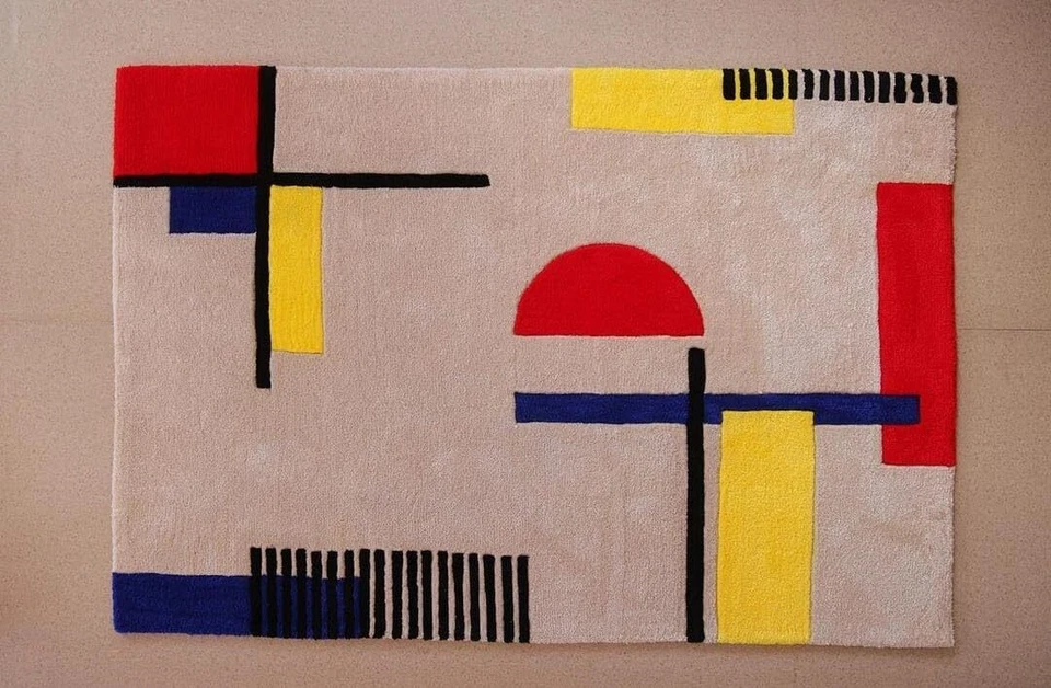 Geometric Print Shaggy Carpet Rectangle Fluffy Fur Floor Area Rug Livingroom Mat - Image 1 of 4