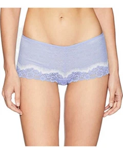 NWOT cream & baby blue Wacoal laced boyshort panties 5S 845290 - Bild 1 von 1