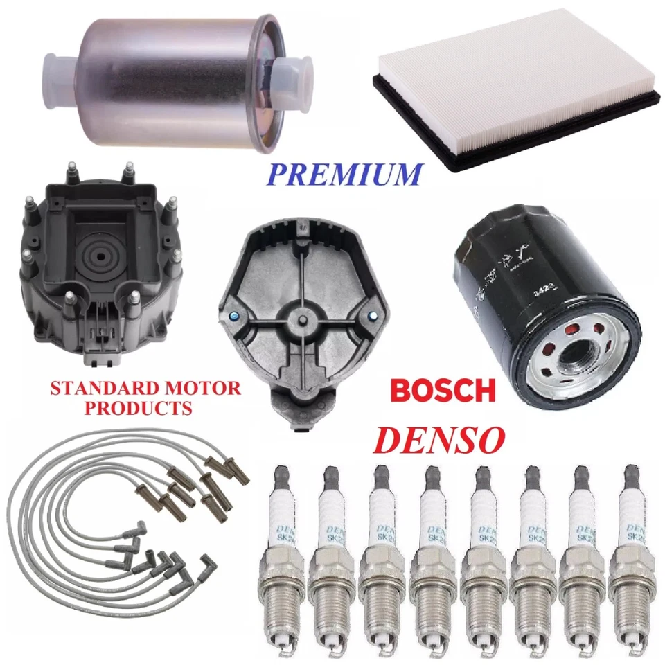 Kit de puesta a punto filtros de combustible de aceite de aire tapones de cable para Cadillac Deville V8 4,5 L 89-90 Foto 1 de 1