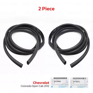 For Chevrolet Colorado Extra Cab 2012 - '20 Pair Door Rubber Weatherstrip Seal - Picture 1 of 9