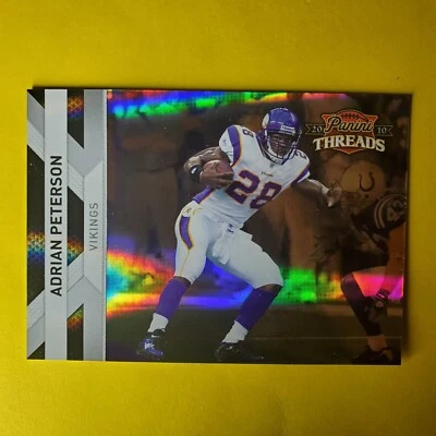 ADRIAN PETERSON 017/250 SILVER CENTURY PROOF #80 MINNESOTA VIKINGS 2010 THREADS - Image 1 of 4