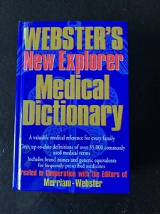 Webster's New Explorer Medical Dictionary Family Medical Reference HC 1999 - Picture 1 of 11