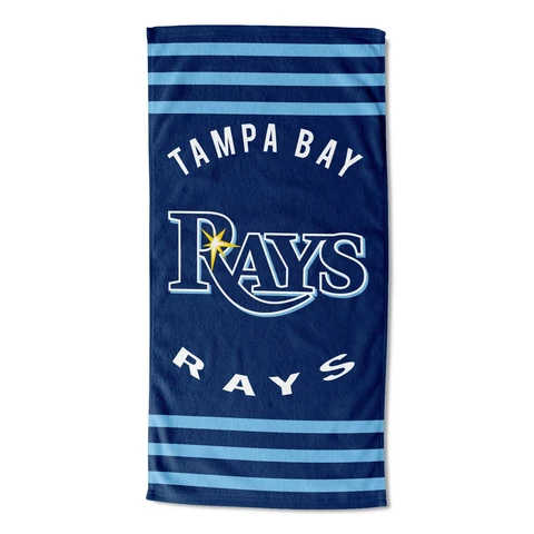 Tampa Bay Rays Beach Towel (Stripes) OFFICIAL MLB Cover
